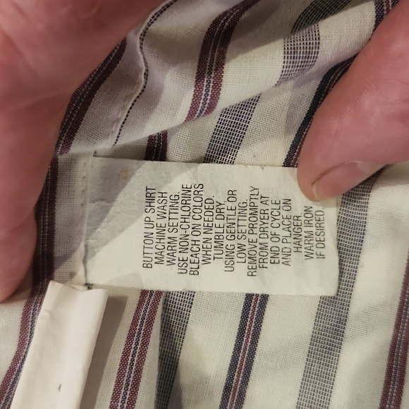 PURITAN Special Edition Red & Blue Stripes Button-Up Shirt - Picture 6 of 6